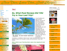 Tablet Screenshot of been-there-eaten-that-food-recipes.com